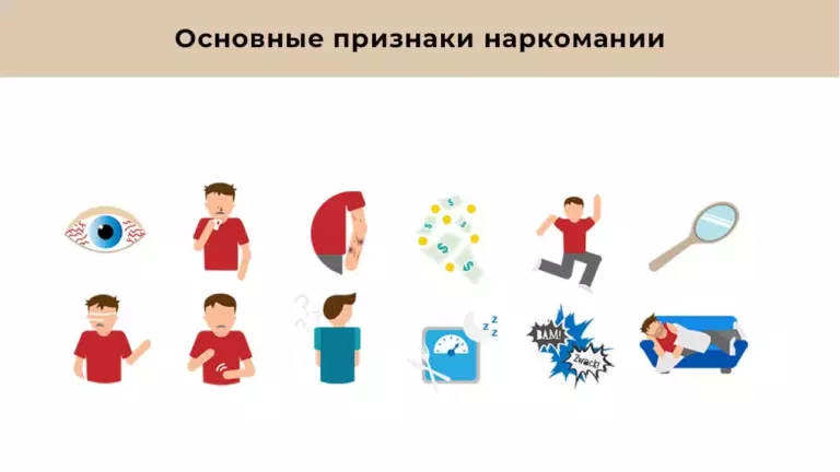 все признаки наркомании