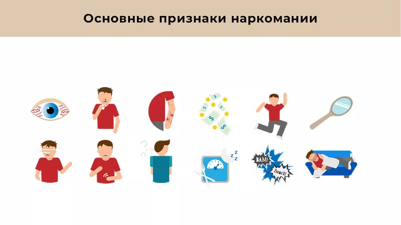 Признаки наркомании