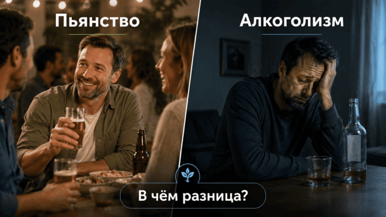 в чём разница пьянством и алкоголизмом?